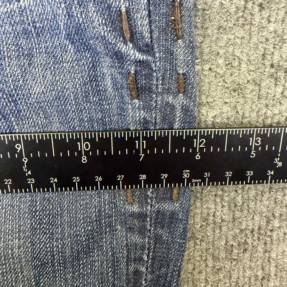 MEK Denim Mens Henderson Jeans 31x32 Straight Leg Medium Wash Button Fly - Picture 16 of 16
